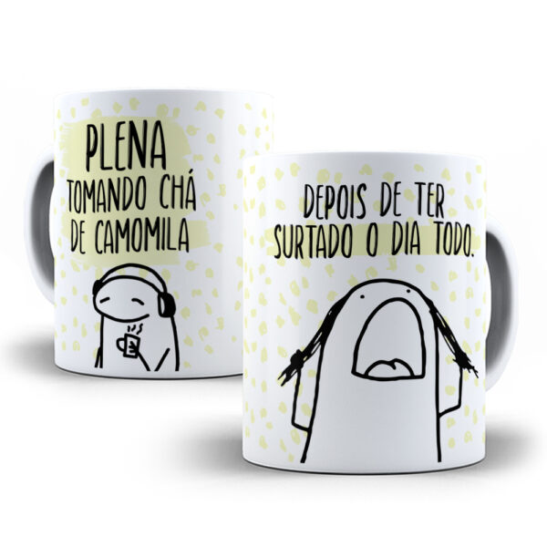 Caneca Meme Flork divertida com caixinha mod.27