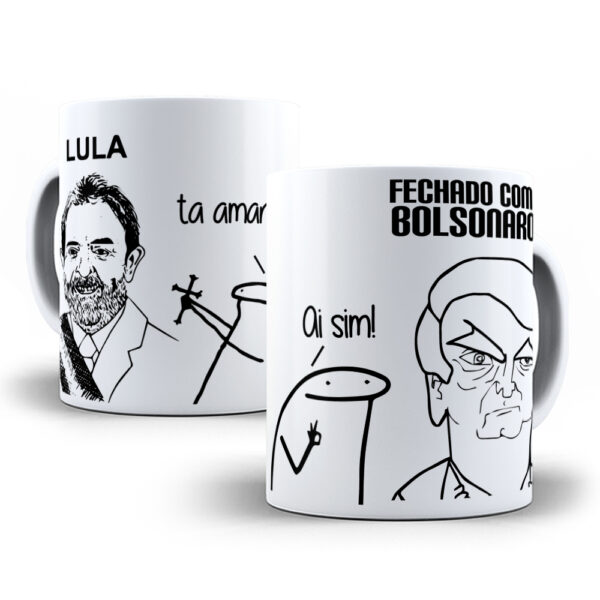 Caneca Meme Flork divertida com caixinha mod.29