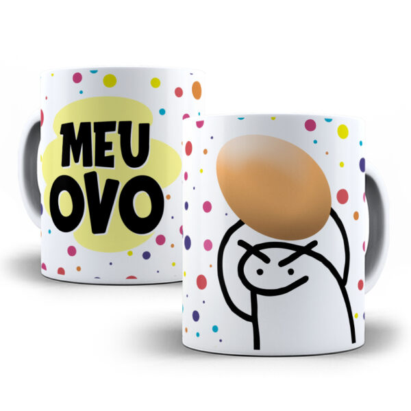 Caneca Meme Flork divertida com caixinha mod.30