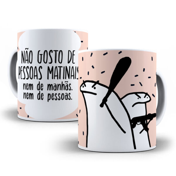 Caneca Meme Flork divertida com caixinha mod.31