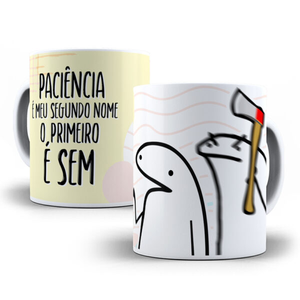 Caneca Meme Flork divertida com caixinha mod.34