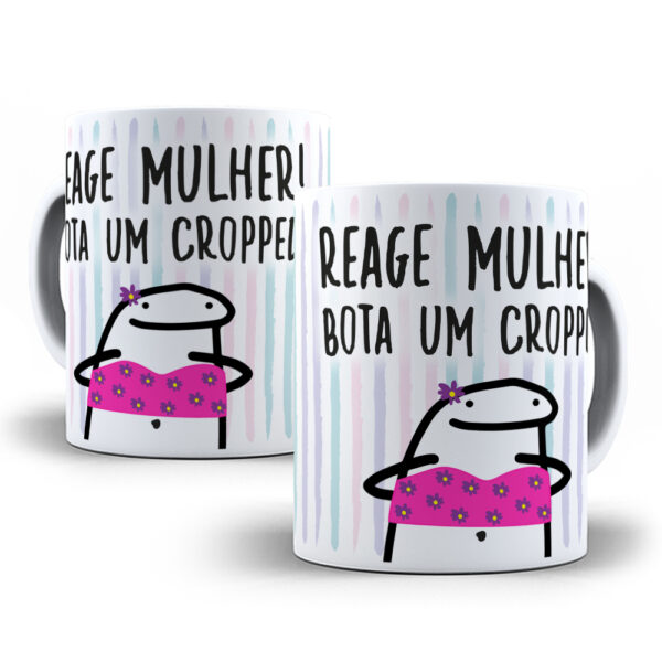 Caneca Meme Flork divertida com caixinha mod.36