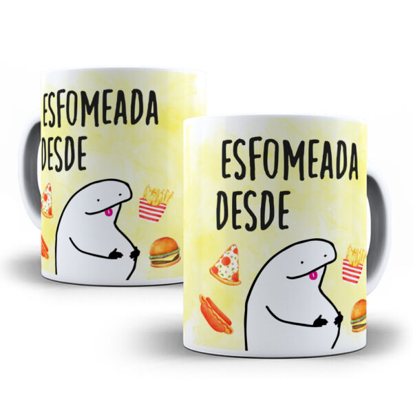 Caneca Meme Flork divertida com caixinha mod.39