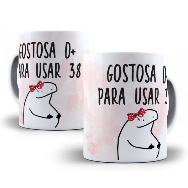 Caneca Meme Flork divertida com caixinha mod.40