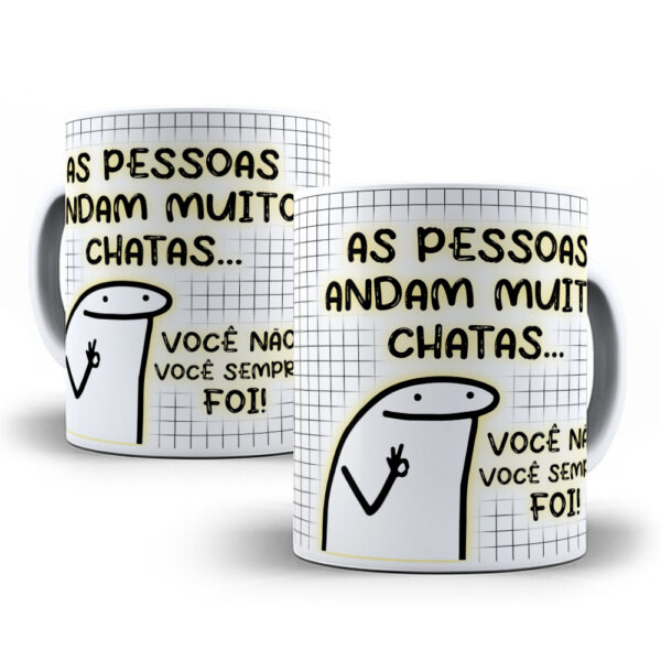 Caneca Meme Flork divertida com caixinha mod.47