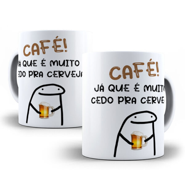 Caneca Meme Flork divertida com caixinha mod.48