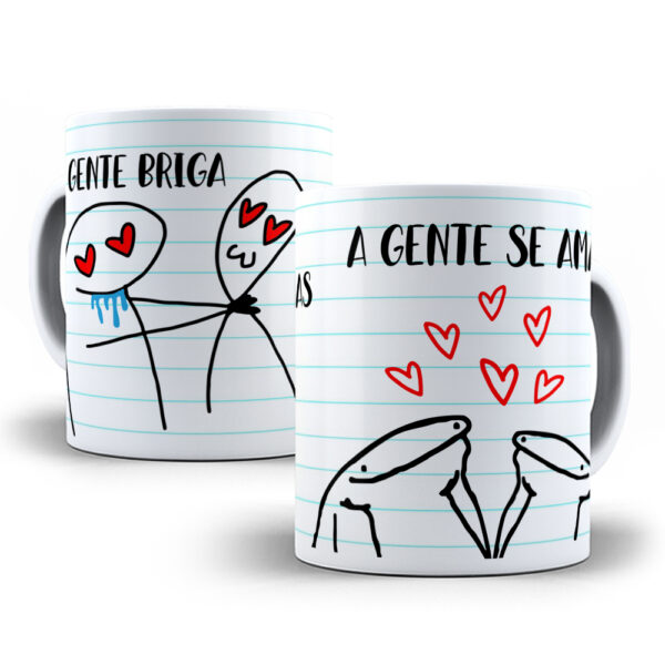 Caneca Meme Flork divertida com caixinha mod.57