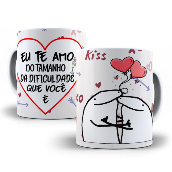 Caneca Meme Flork divertida com caixinha mod.60