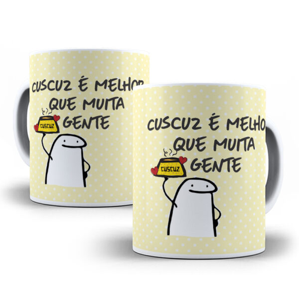 Caneca Meme Flork divertida com caixinha mod.65