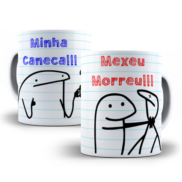 Caneca Meme Flork divertida com caixinha mod.67